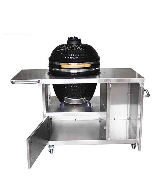 kamado-grill-outdoor-kitchen-stainless-steel